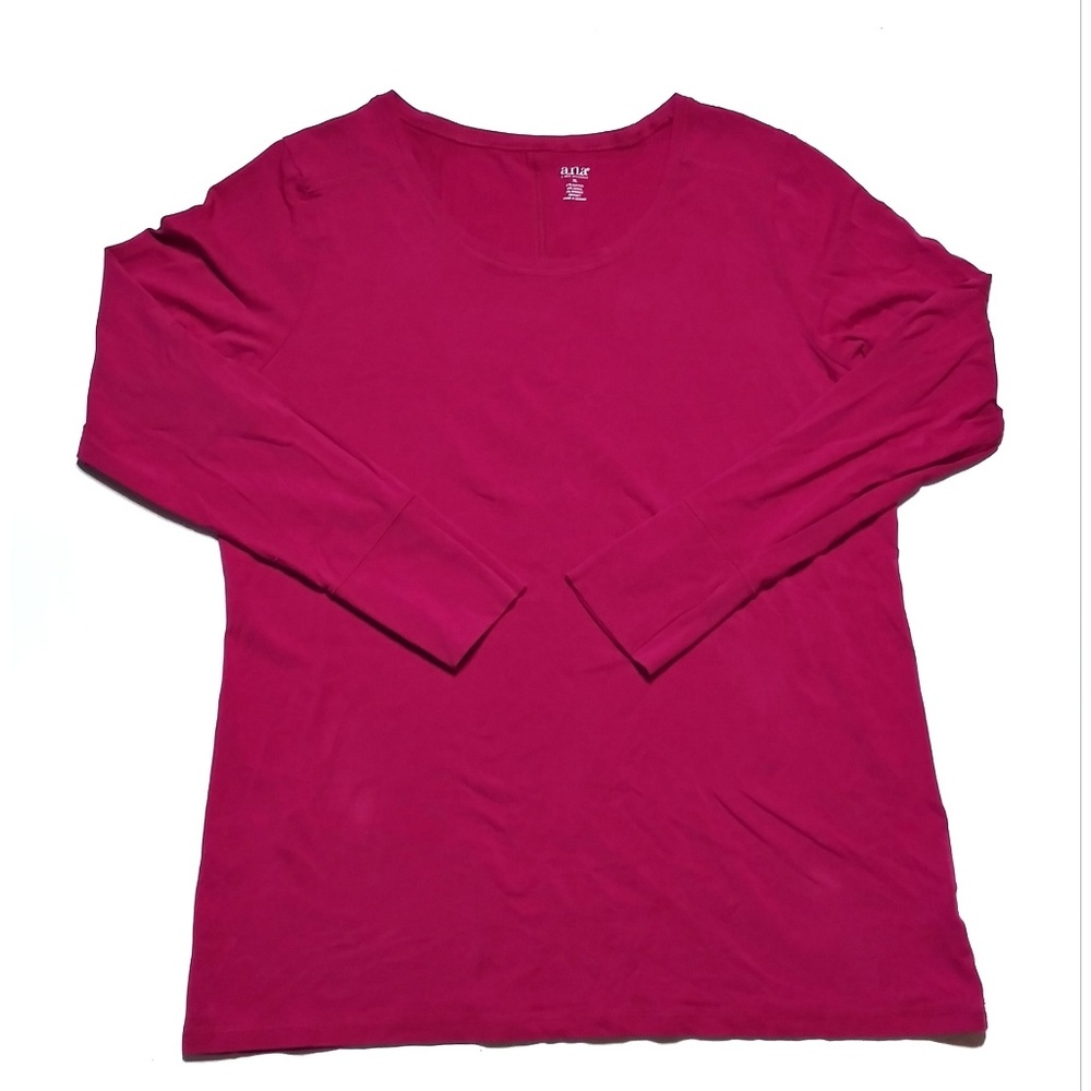 🆕 A.N.A | Raspberry Long Sleeve Basic Top